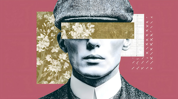 Blind Ambition – The Gentleman’s Veil Portrait Art Print Print