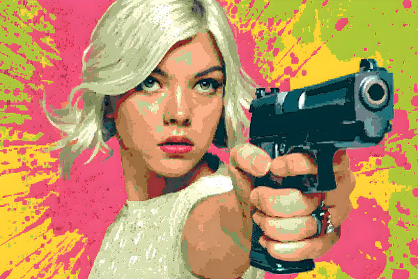 Neon Trigger – Pop Noir Print Print