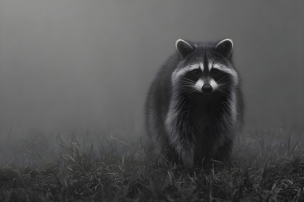 Mistwatcher - Raccoon Print Print