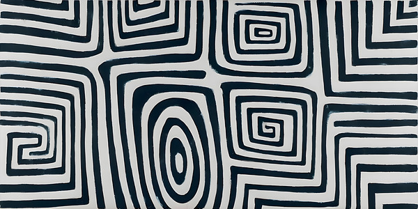 Urban Maze – Monochrome Abstract Print Print