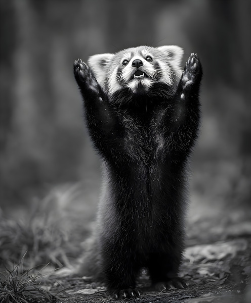 Standing Ovation – Red Panda Print Print