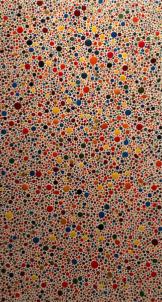 Infinity Dots – Multicolor Pointillist Abstract Print Print