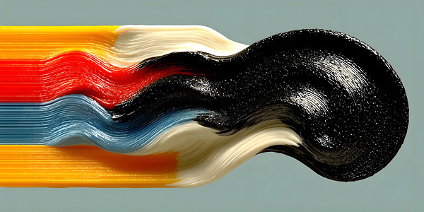 Mercury Stream – Colorband Motion Print Print