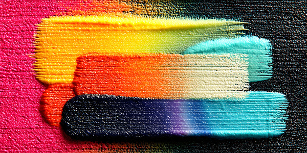 XXL Brushstrokes – Bold Abstract Print Print