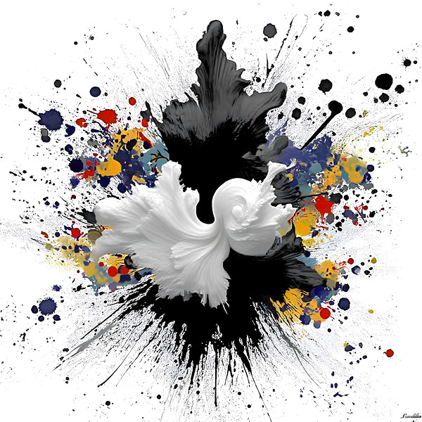 Catalyst Bloom – Ink & Color Explosion Print Print