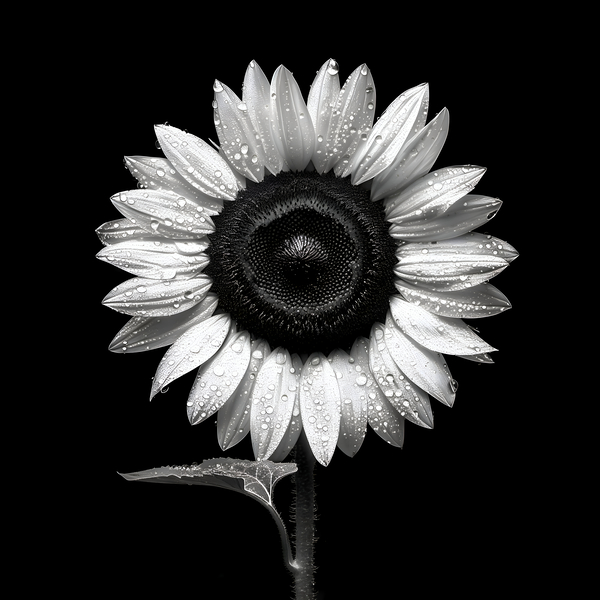 Sunflower Selfie 22 - Sunflower Portrait Art Prints Print