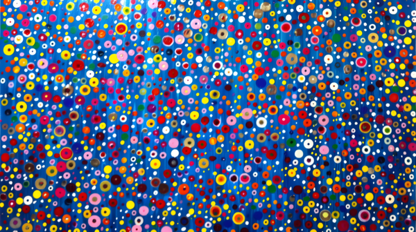 Cosmic Confetti – Vibrant Abstract Art Print Print