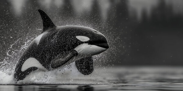 Ambush - Orca Wildlife Art Prints Print