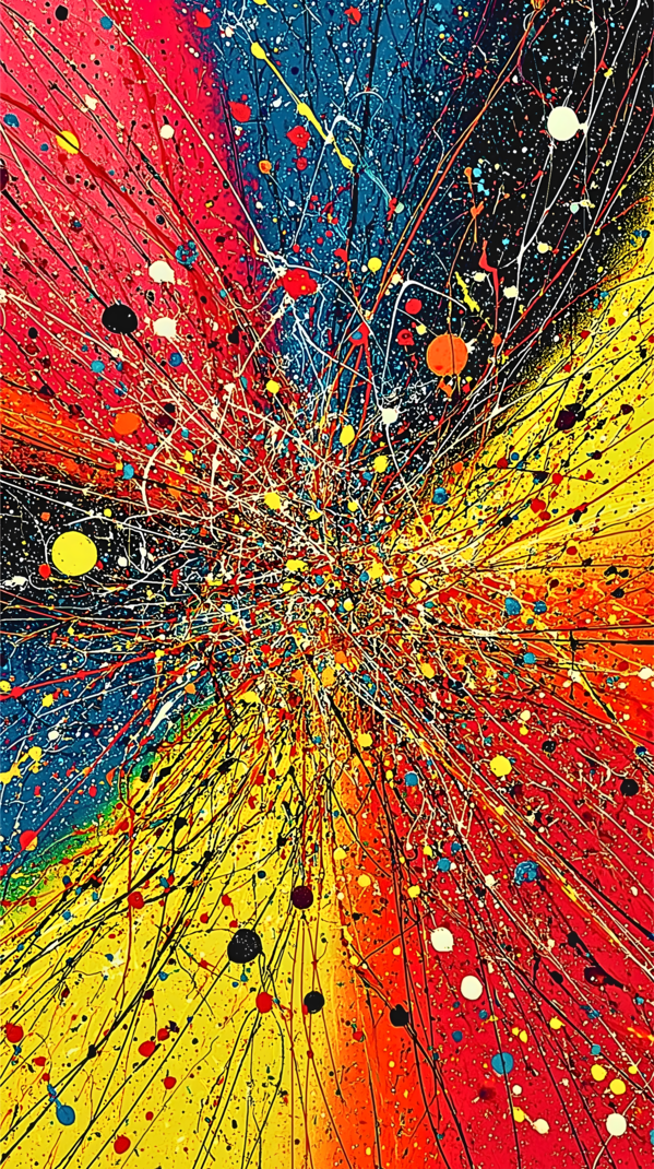 Chaotic Clarity – Anxiety Abstract Print Print