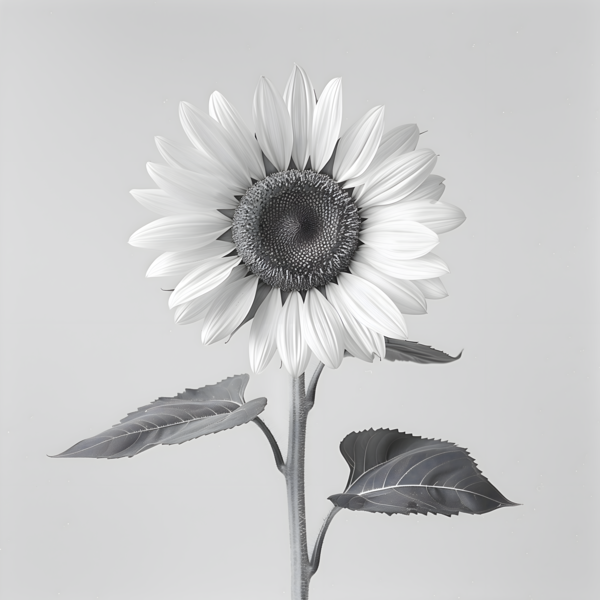 Sunflower Selfie 7 - Sunflower Portrait Art Prints Print