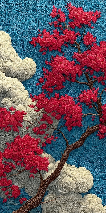 Ten No Hana 天の花 - Flowers Of Heaven - Japanese Floral Art Prints  Print