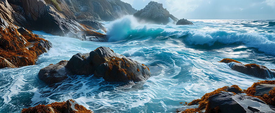 And the Sea Roared - Dramatic Ocean Wave Art Prints  Imprimer