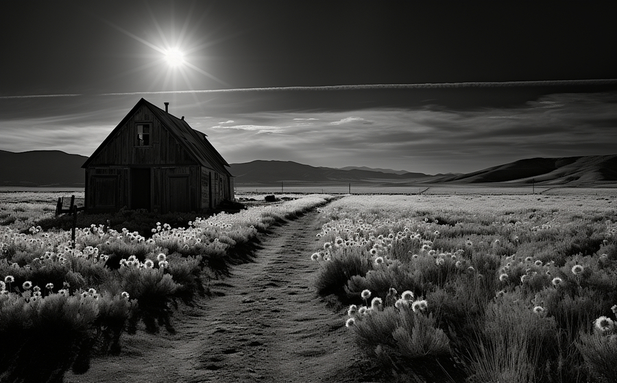 Chem Trail - Minimal Sky Art Prints  Print