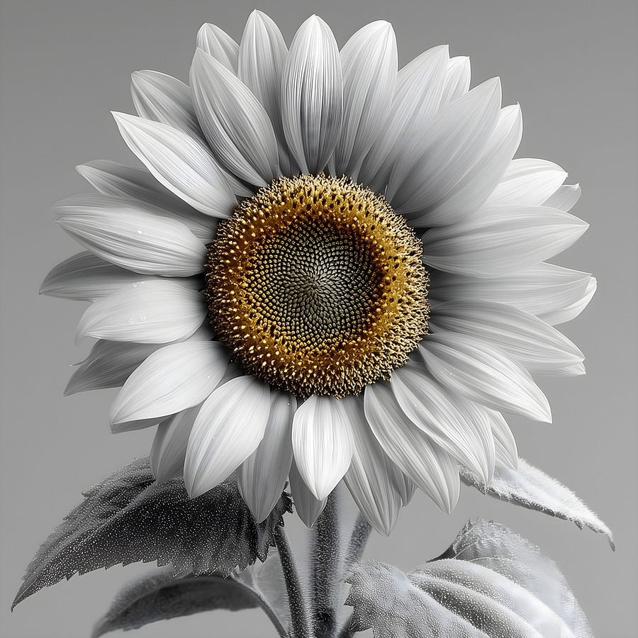 Sunflower Selfie 26 - Sunflower Portrait Art Prints  Imprimer