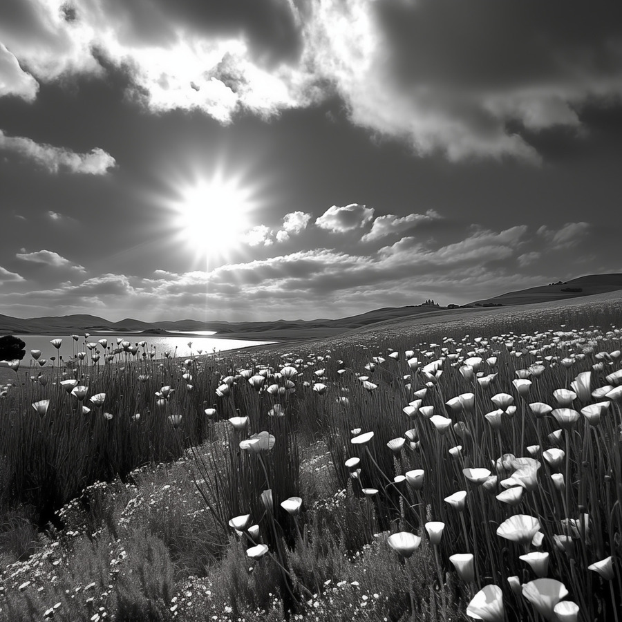 Aequo Animo – Even-Minded Seascape Art Print  Print