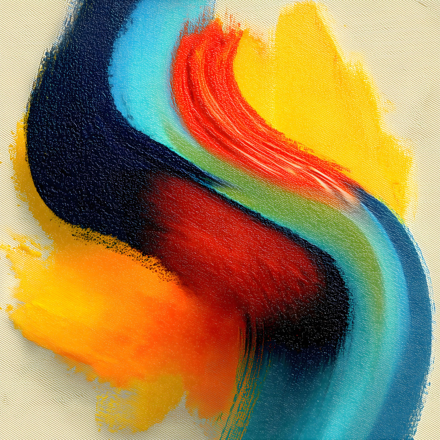 Chromatic Blocks VII – Patchwork Abstract Print  Imprimer