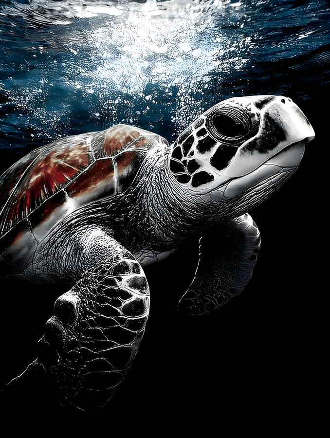 Depthlight – Sea Turtle Print  Print