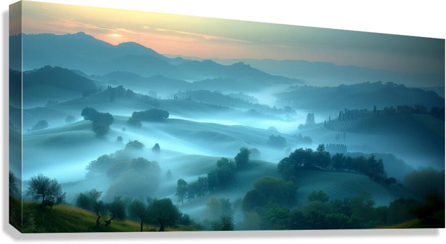 Beneath The Breath Of Dawn - Sunrise Landscape Art Prints Canvas Print