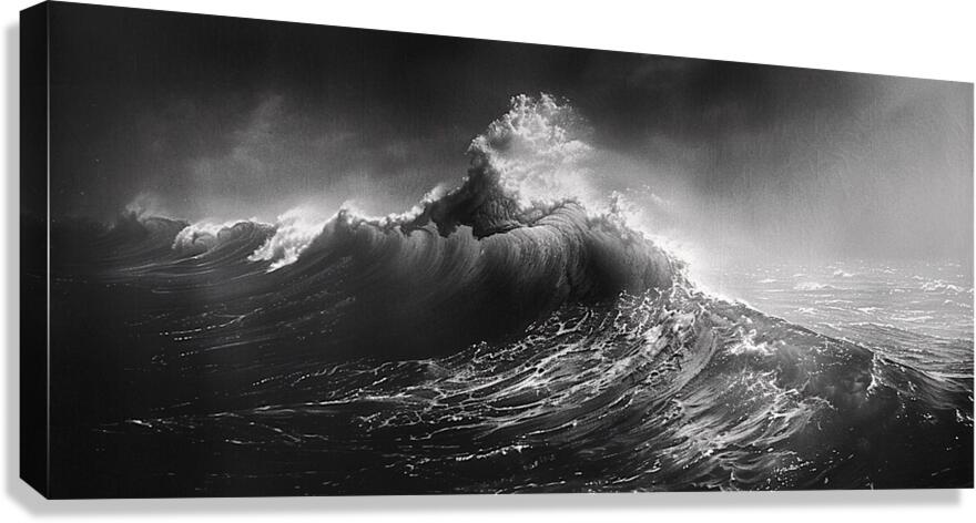 Ocean’s Fury - Crashing Wave Art Prints Canvas Print