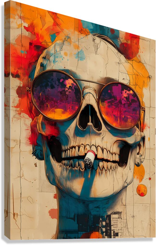 Boss Energy - Pop Surreal Skull Art Prints Canvas Print