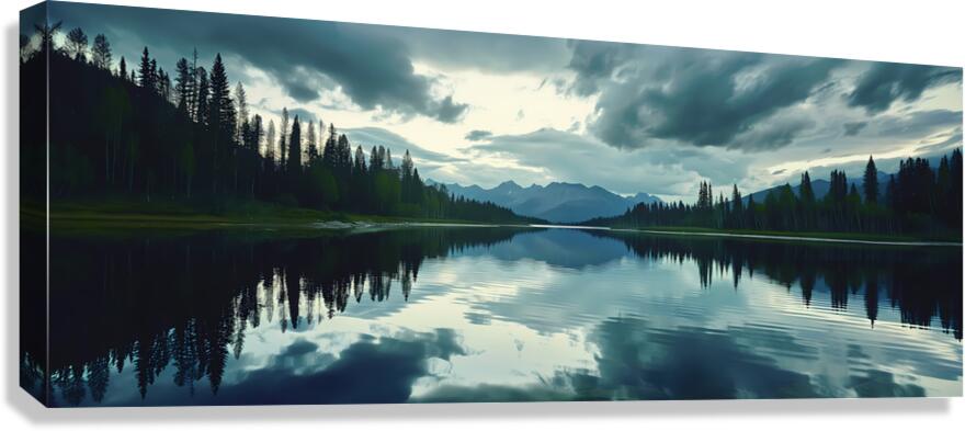 Heaven’s Mirror - Modern Seascape Art Prints Canvas Print