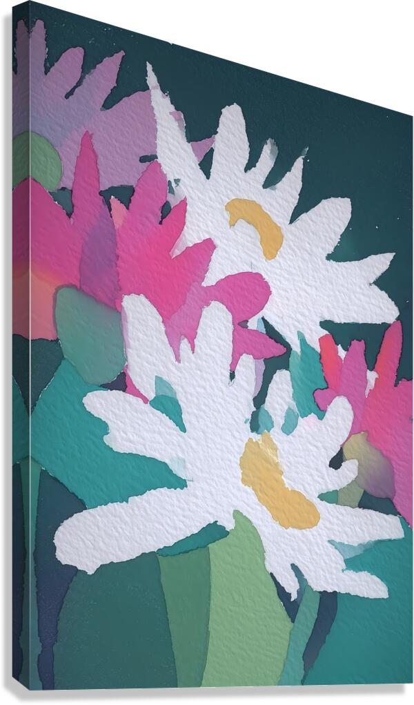 Pastel Petal Whispers - Pastel Floral Art Prints Canvas Print