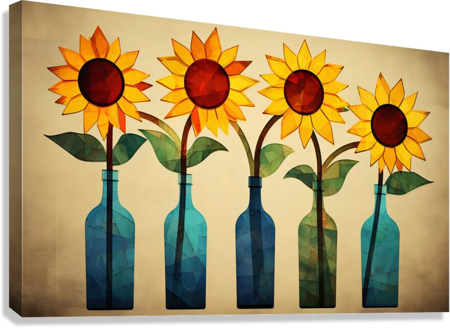 Hold The Line - Sunflower Row Art Prints Canvas Print