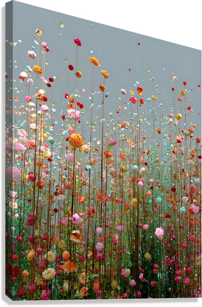 Elevation Botanique - Botanical Elevation - Contemporary Floral Art Prints Canvas Print