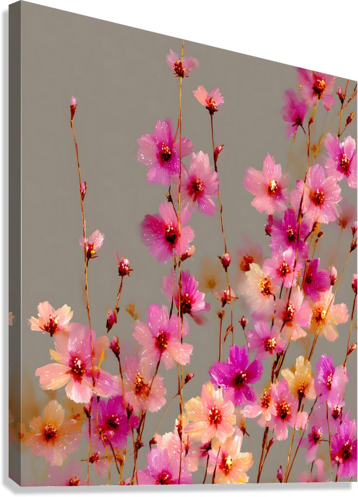Eveil Des Petales - Awakening Of Petals - Modern Floral Art Prints Canvas Print