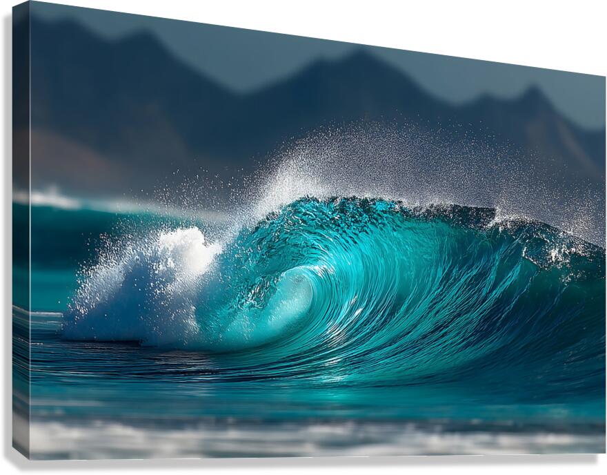 The Surge - Modern Seascape Art Prints Canvas Print
