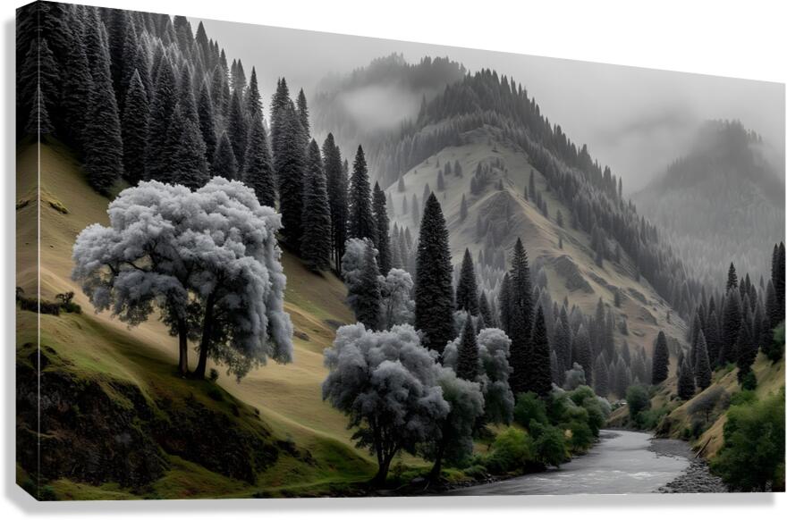 Be Still And Know - Inspirational Landscape Art Prints Canvas Print