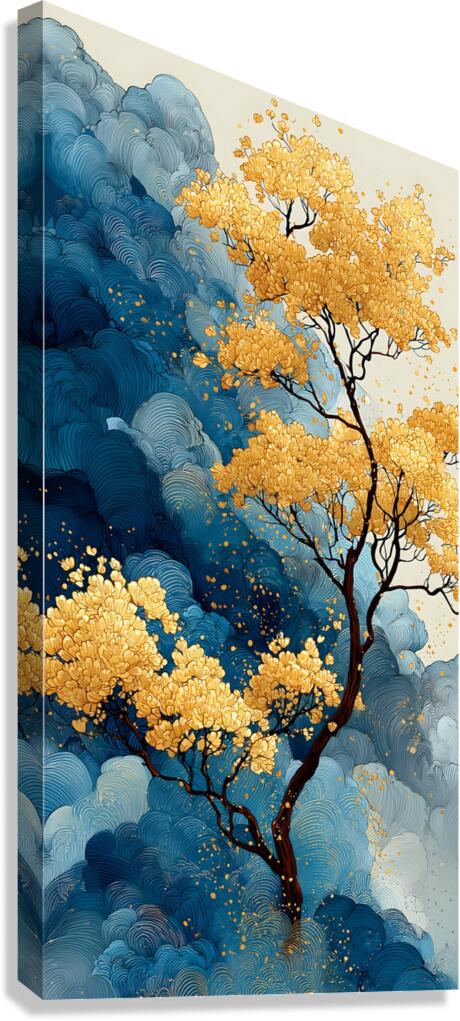 Kin No Ki 金の木 - Tree Of Gold - Japanese Nature Art Prints Canvas Print