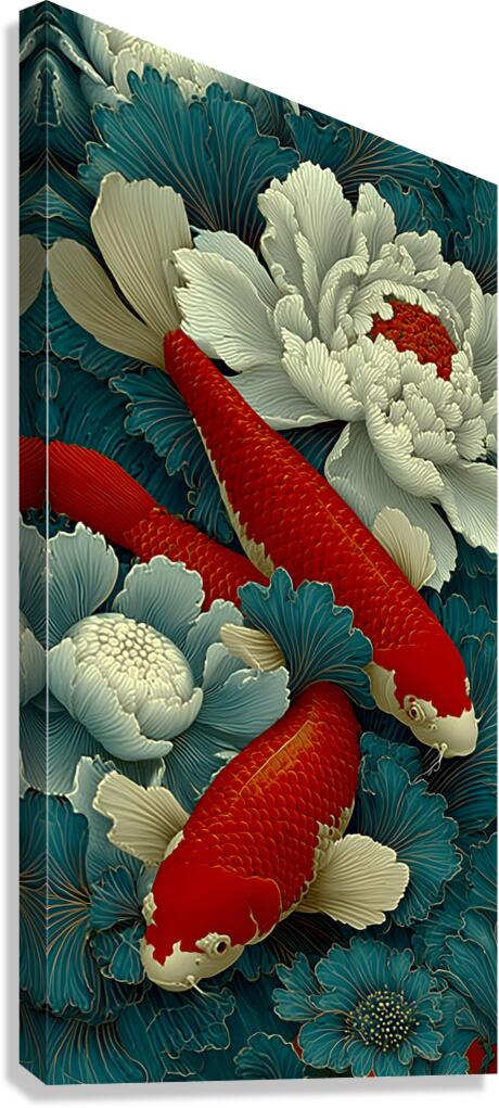 Seishin No Koun 精神の幸運 - Spiritual Good Fortune - Japanese Floral Art Prints Canvas Print