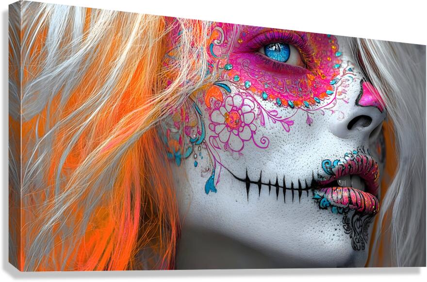 Ojos De Cielo - Eyes Of Heaven - Surreal Eye Art Prints Canvas Print