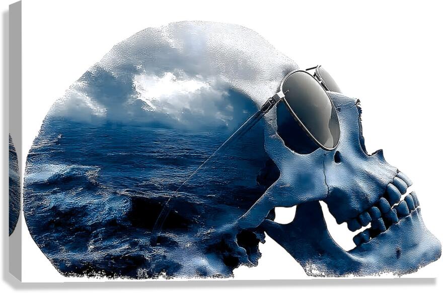 Dead Calm – Modern Seascape Art Print Canvas Print