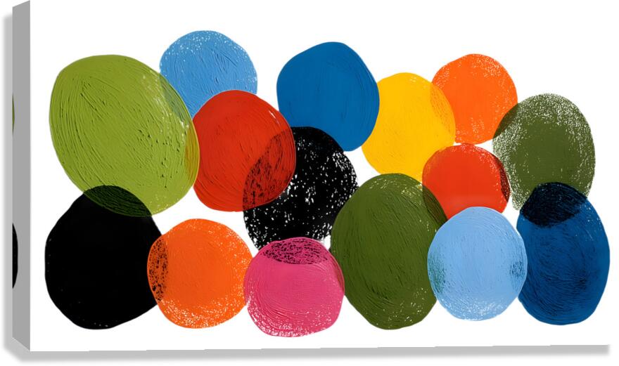 Pop Logic – Colorful Abstract Art Print Canvas Print