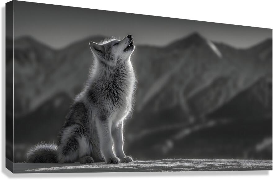 Running Companion – Wildlife Motion Art Print Canvas Print
