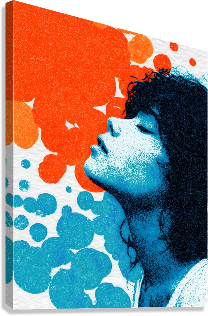 The Breath of Dreams – Vintage Abstract Portrait Art Print Canvas Print