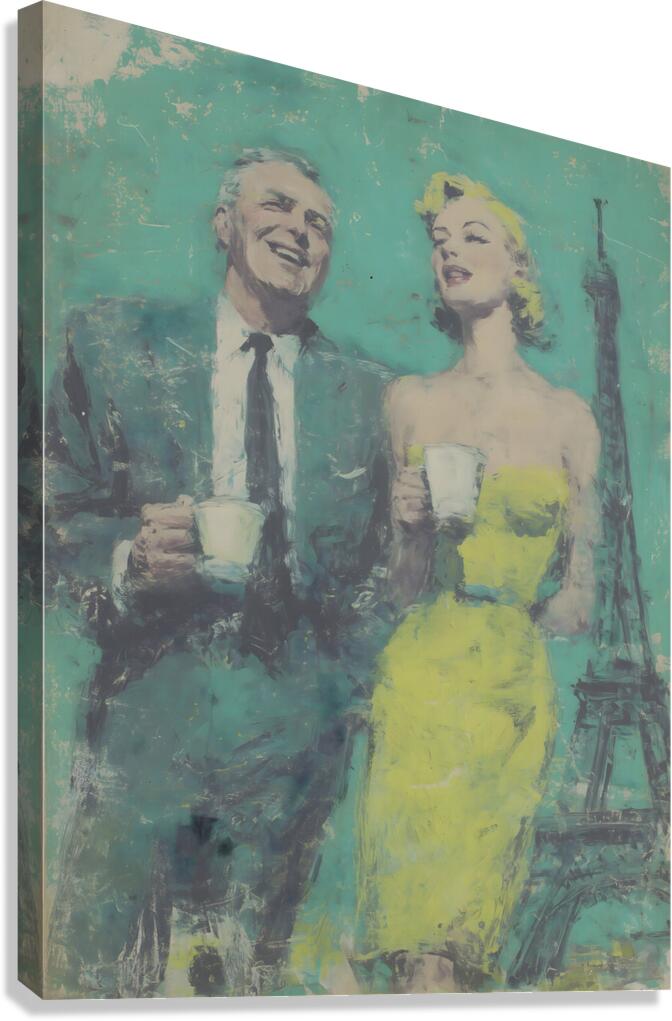 Una Manana en Paris – A Morning in Paris Vintage Poster Art Print Canvas Print