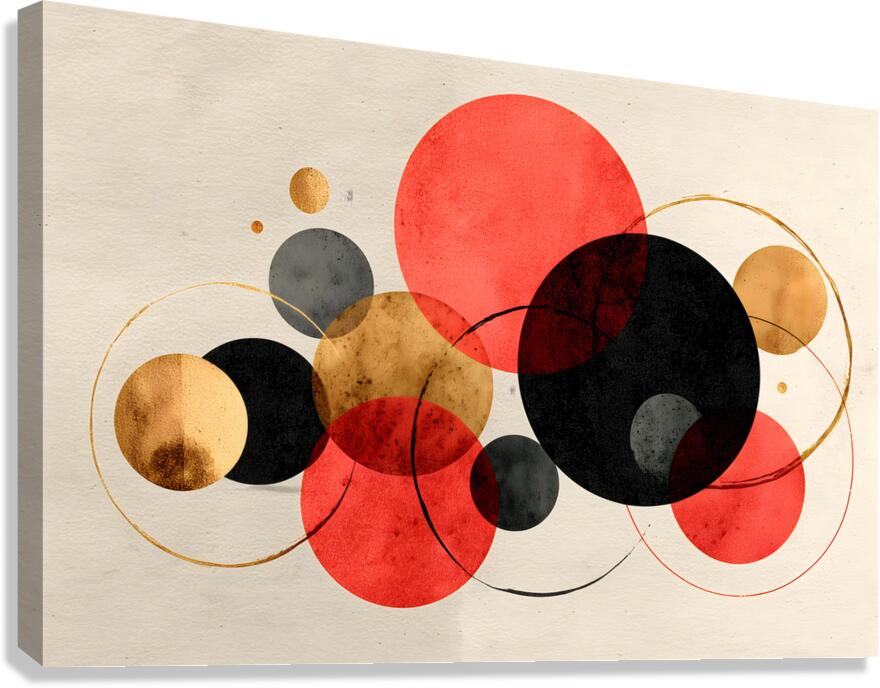 Celestial Orbits – Minimalist Geometry Art Print Canvas Print