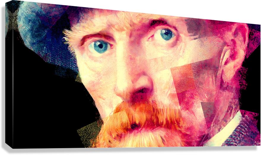 Post-Impressionist Icon – Piercing Eyes Portrait Art Print Canvas Print