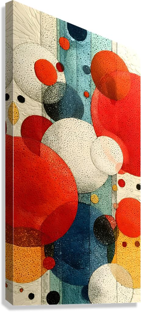 Orbit Geometry – Modern Circle Abstract PPrint. Canvas Print