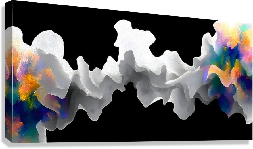 Spectrum Front – Electric Cloudscape Abstract Print Canvas Print