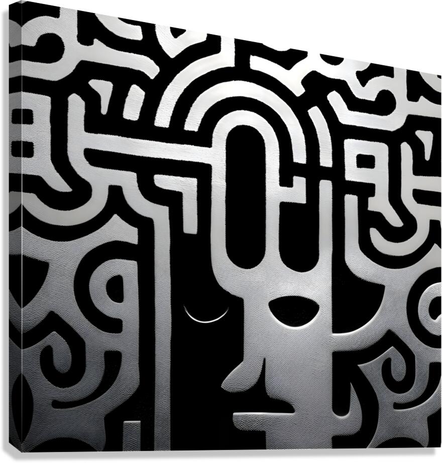 The Pattern of Thought – Minimal Abstract Print Canvas Print