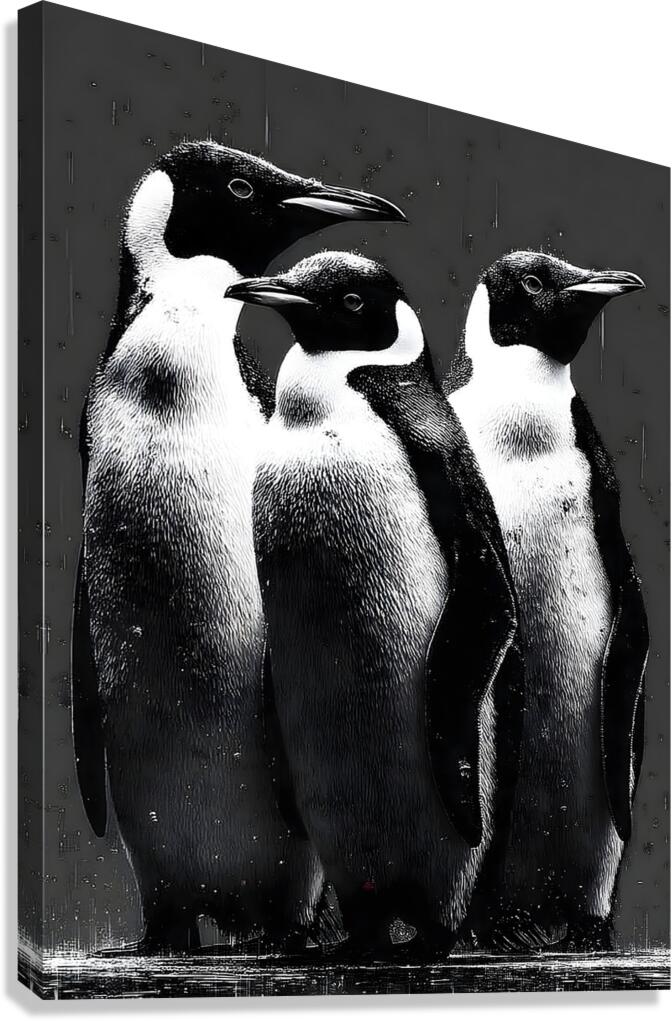 The Council – Emperor Penguins Print Canvas Print