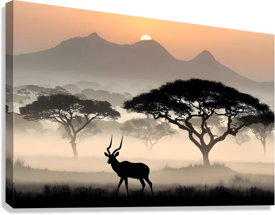 Whispering Plains – Saola Print Canvas Print