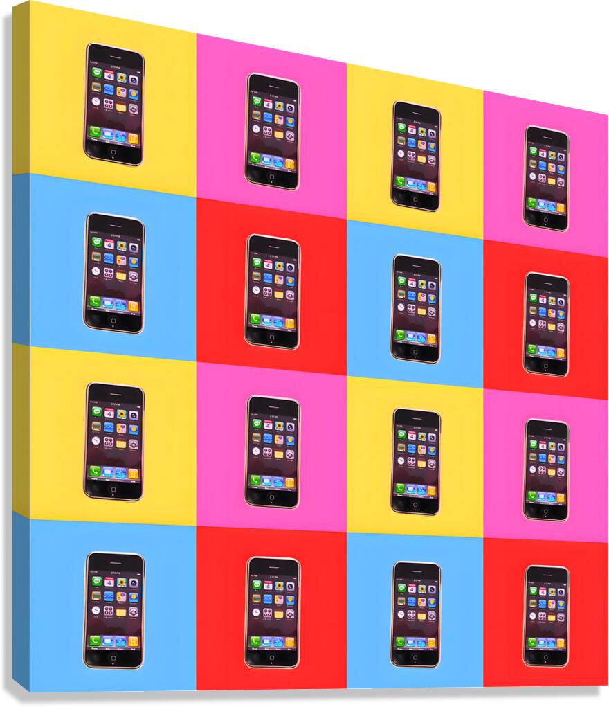 Hello Future – Original iPhone Pop Art Print Canvas Print