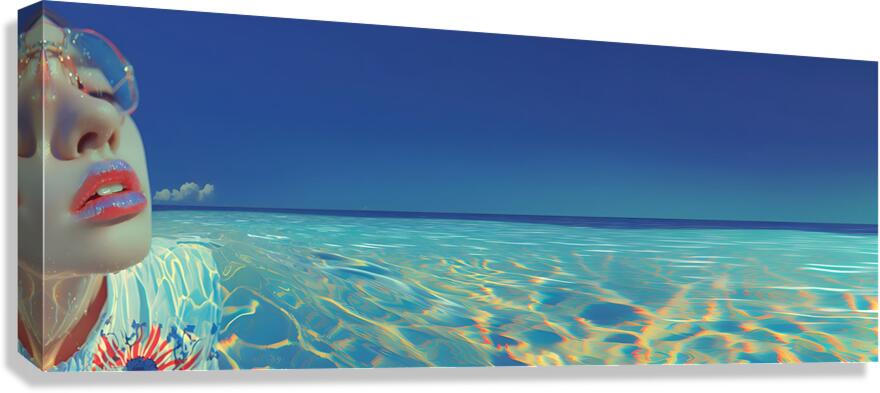 Tropical Horizon – Ocean Muse Print Canvas Print