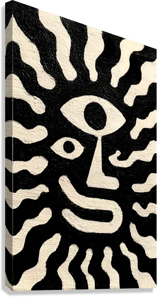 Third Eye Aura – Surreal Face Print Canvas Print