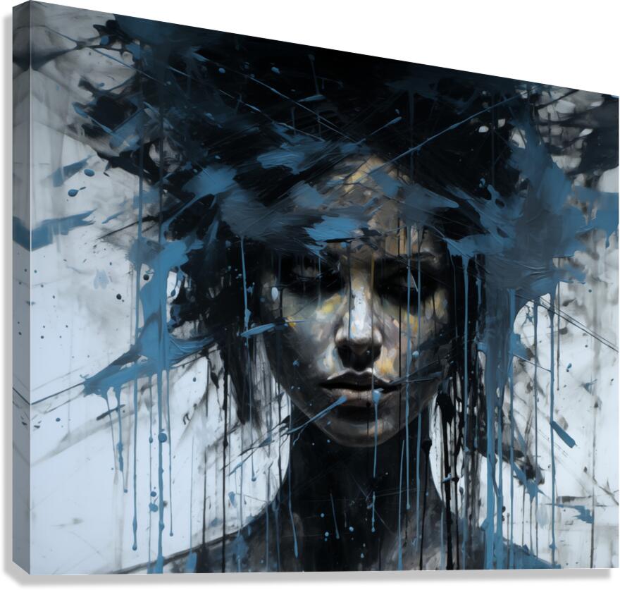 SOCIOPATH – Dark Abstract Art Print Canvas Print